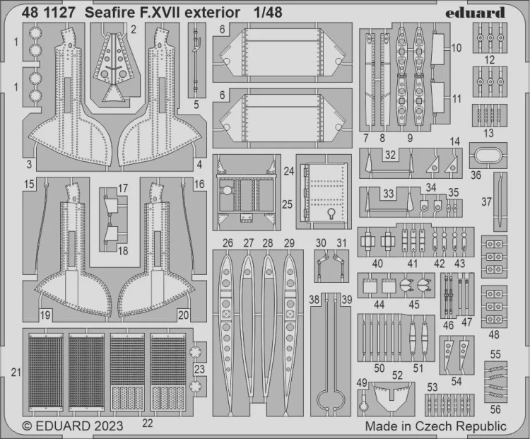 Eduard 481127 SET Seafire F.XVII exterior (AIRF) 1/48