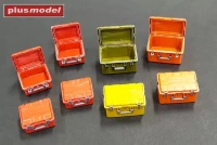 Plusmodel DP3023 Tool boxes - low (3D Print) 1/35