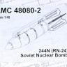 Advanced Modeling AMC 48080-2 244N (RN-24) Soviet Nuclear Bomb w/ BD3-56 1/48