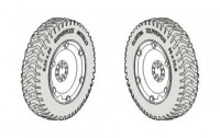 CMK 3127 Autoblinda AB.43/Pz.Sp.Wg.AB203(i) Spare wheels set for ITA 1/35