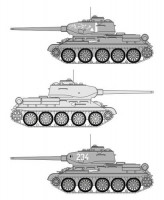 CMK 2022 T-34/85 Syrian/Egyptian version – conv.set for REV 1/72
