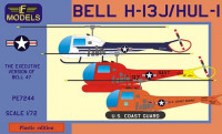 Lf Model P7244 Bell H-13J/HUL-1 US VIP Transp.,US NAVY,US CG 1/72