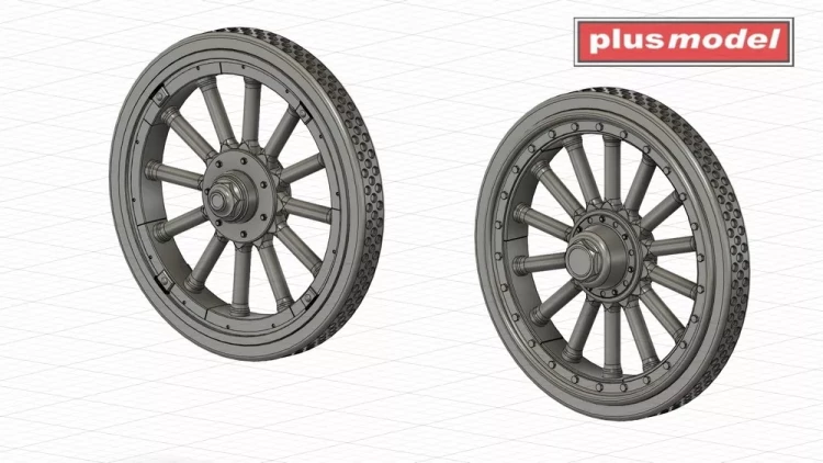 Plusmodel DP3030 Canadian MG carrier wheels pattern A (3D Pr.) 1/35