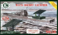 Unimodel 72711 M-8-24 Rocket Launcher w/ assembled missiles 1/72