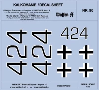 Weikert Decals 290 PzKpfw. V PANTHER Ausf. A No. 424 E.Barkmann 1/16