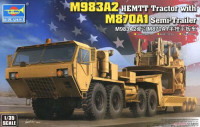 Trumpeter 01055 M983A2 HEMTT Tractor with M870A1 Semi-Trailer 1/35