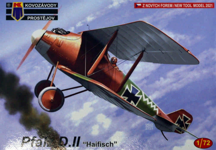 Kovozavody Prostejov 72272 Pfalz D.II 'Haifisch' (3x camo) 1/72