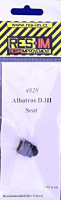 Res-Im RESIM4828 1/48 Albatros D.III seat (EDU)