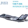 Quinta Studio QD48060 F-35A (Meng) 3D Декаль интерьера кабины 1/48