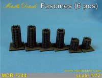Metallic Details MDR7244 Fascines (x 6 pcs) a bundle of rods bound together 1/72