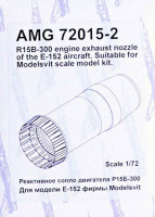 Amigo Models AMG 72015-2 R15B-300 engine exh.nozzle for E-152 (MSVIT) 1/72