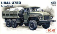 ICM 72711 Урал 375Д , армейский грузовой автомобиль 1/72