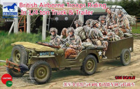 Bronco CB35169 British Airborne Troops Riding in 1/4 ton Truck and Trailer 1/35