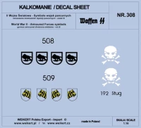 Weikert Decals 308 German Armoured Forces symbols - part 8 1/16