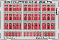 Eduard 53235 SET 1/700 German WWII ensign flags STEEL