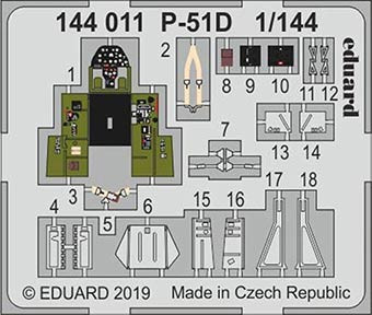 Eduard 144011 SET P-51D (EDU/PLATZ)