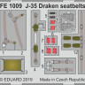 Eduard FE1009 1/48 J-35 Draken seatbelts STEEL (HAS)