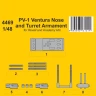 CMK SP4469 PV-1 Ventura Nose&Turret Armament (REV/ACAD) 1/48