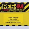 RES-IM RESICP35001 1/35 T-34 wheels Var.1 (10 pcs., resin set)