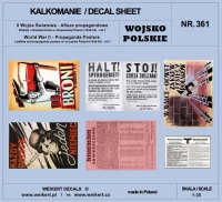 Weikert Decals 361 Propaganda Posters WWII Poland 1939-45 Pt.1 1/35