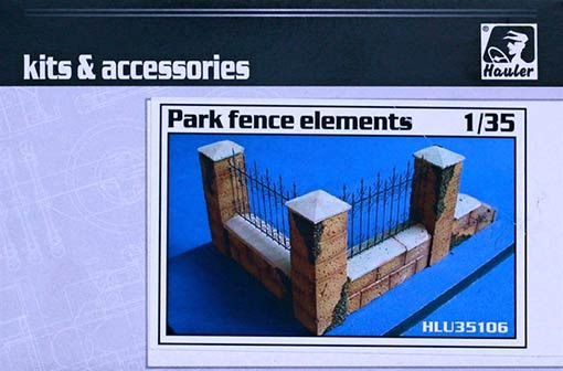Hauler HLU35106 Park fence elements (resin & PE set) 1/35