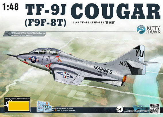 Zimi Model KH80129 TF-9J (F9F-8T) Cougar 1/48