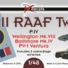 Dk Decals 48057 WWII RAAF Twins Part IV (3x camo) 1/48