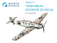 Quinta Studio QD32177 Bf 109E3/4 (Trumpeter) 1/32
