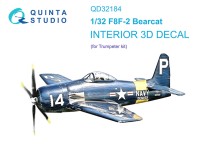 Quinta Studio QD32184 F8F-2 Bearcat (Trumpeter) 1/32