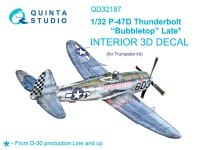 Quinta Studio QD32187 P-47D Thunderbolt Bubbletop (поздний) (Trumpeter) 1/32