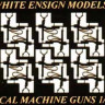White Ensign Models PE 35049 USN 0.50 cal. WATERCOOLED MACHINE GUN (Single) (x20) 1/350