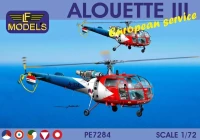 Lf Model P7284 Alouette III - European service (5x camo) 1/72