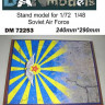 Dan Models 72253 подставка для модели ( тема ВВС СССР - подложка фото бетонка + флаг ВВС ) размеры 240мм*290мм