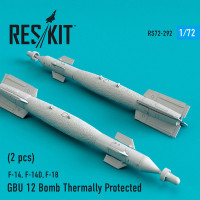 Reskit RS72-0292 GBU 12 Bomb Thermally Protected (2 pcs) (F-14, F-14D,F-18) 1/72