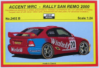 Reji Model 2402B Hyundai Accent WRC Rally San Remo 2000 1/24