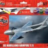 Airfix 55204A de Havilland Vampire T.11 Starter Set includes Acrylic paints, brushes and poly cement 1/72