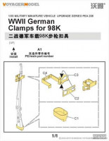 Voyager Model PEA208 WWII German CLAMPS FOR 98K (For All) 1/35