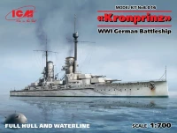 ICM S70016 Kronprinz WWI German Battleship 1/700