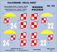 Weikert Decals 705 Markings for IL-2 M3 attack aircraft - pt.3 1/72