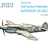 Quinta studio QD32146 P-40B Warhawk (Trumpeter) 3D Декаль интерьера кабины 1/32