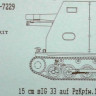 TP Model T-7229 15 cm SiG33 auf PzKpfw IB 1/72