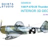 Quinta Studio QD48434 P-47D-25 Thunderbolt (Miniart) 1/48