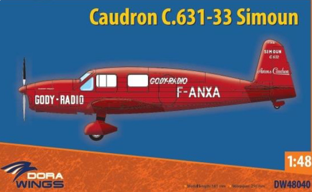 Dora Wings 48040 Самолет Caudron C.631/633 1/48