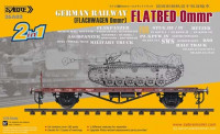 Sabre model 35A03 German Railway Flatbed Ommr 1:35
