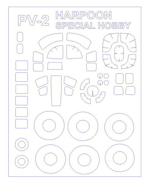 KV Models 72513 PV-2 HARPOON + маски на диски и колеса Special Hobby 1/72