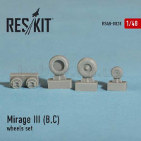 ResKit RS48-0028 Mirage III (B,C) wheels set 1/48