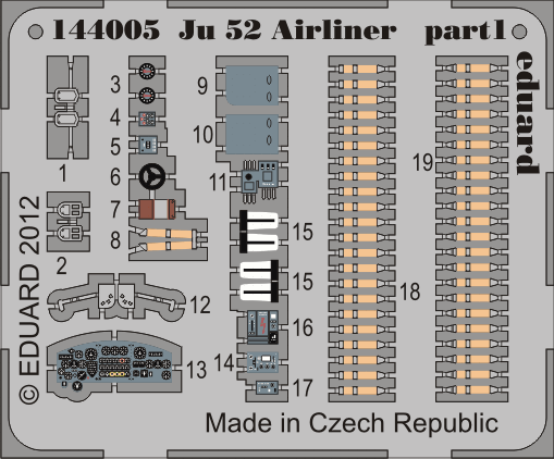 Eduard 144005 Ju 52 airliner 1/144