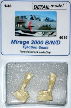 Detail Model DETMO4015 1/48 Mirage 2000 B/N/D Ejection Seats (2 pcs.)