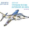 Quinta Studio QD72125 Harrier Gr.3 поздний (Airfix) 1/72