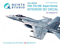 Quinta studio QD48049 F/A-18E (для модели Hasegawa) 3D декаль интерьера кабины 1/48